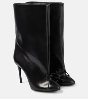 Alaia 90 bow-detail leather ankle boots