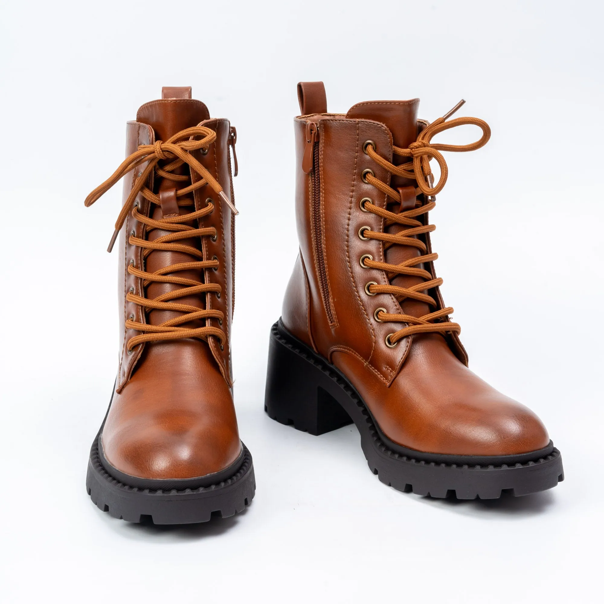 Always Ready - Camel Lace Boots