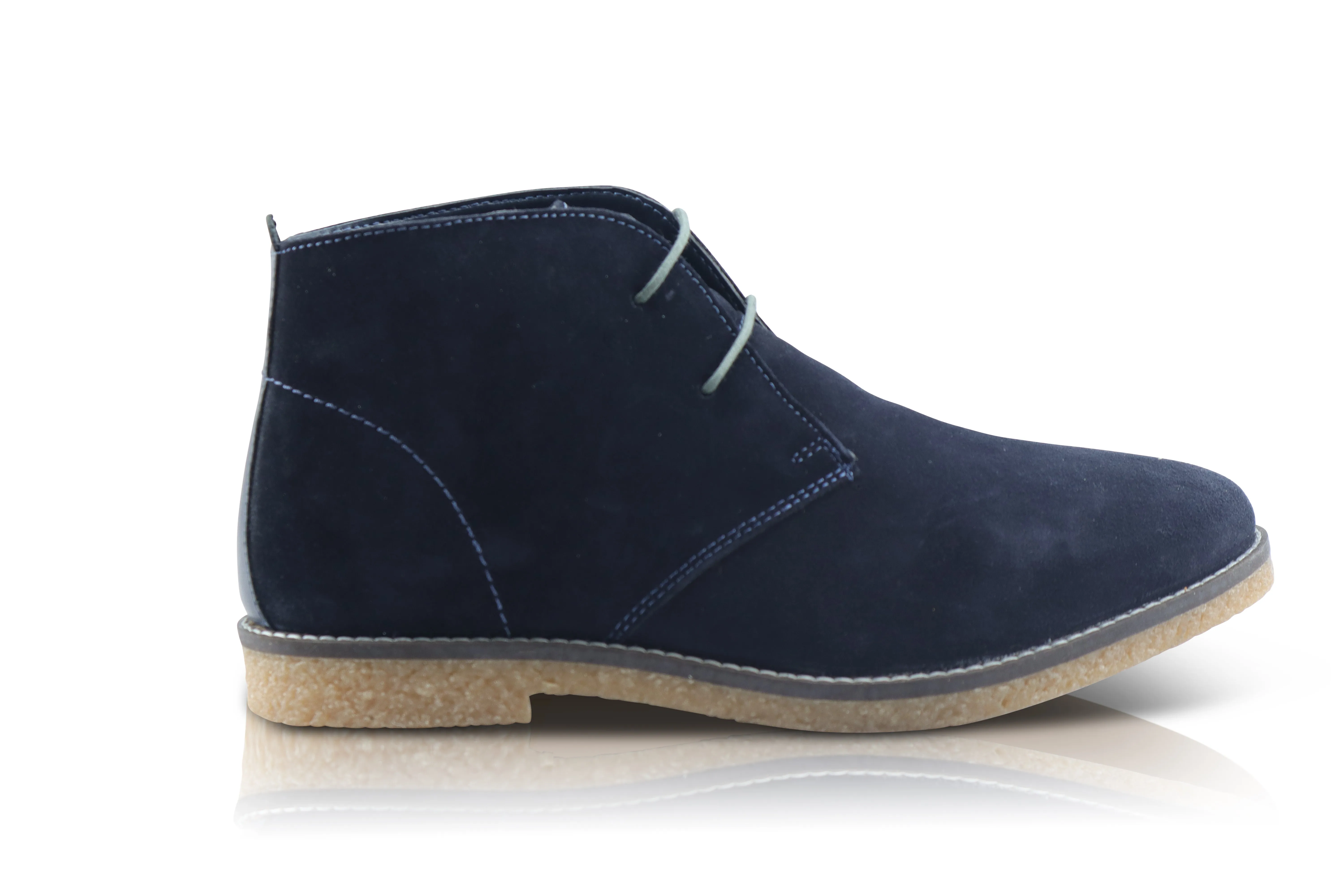 Barnaby Suede Leather Chukka Boot - Navy