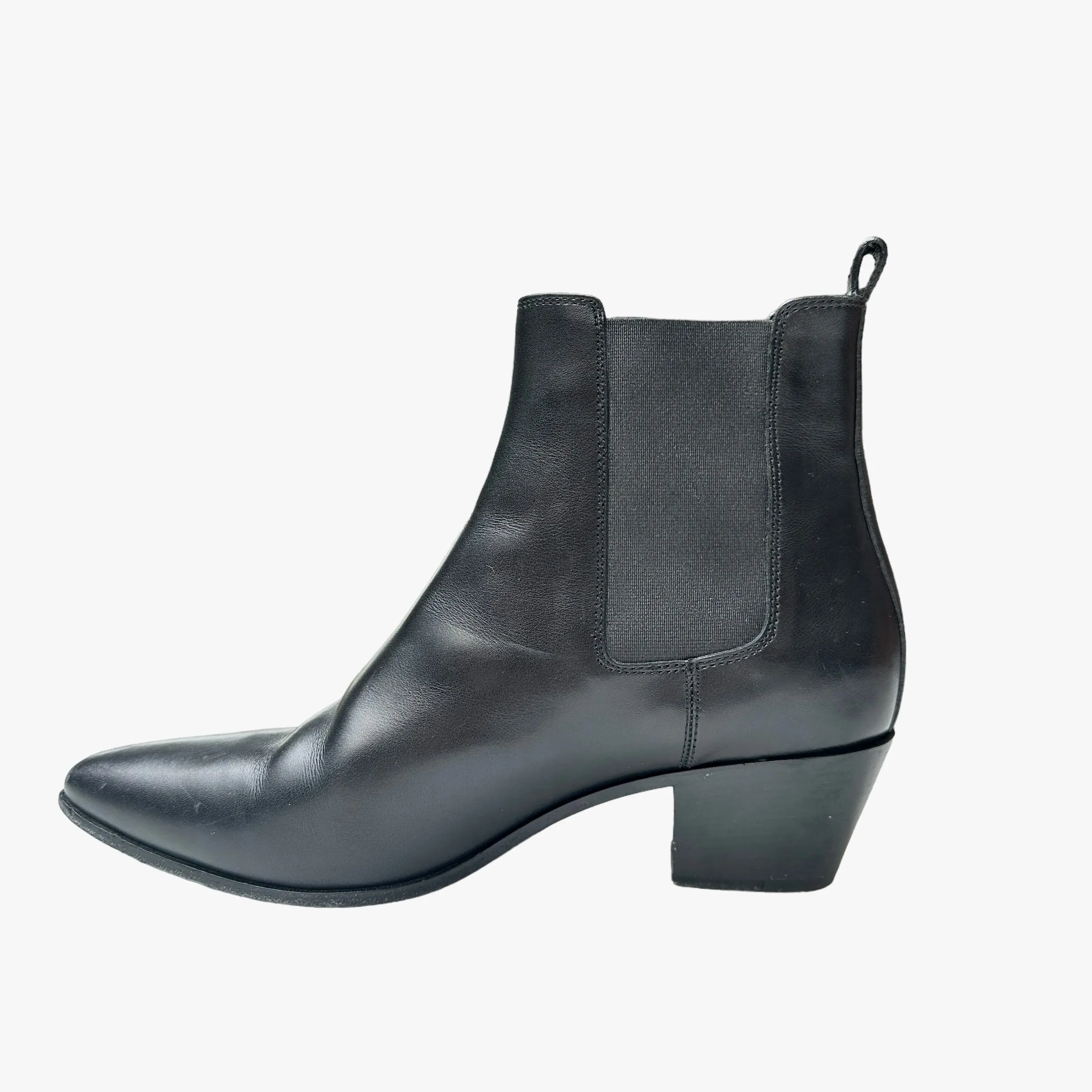 Black Leather Boots - 10