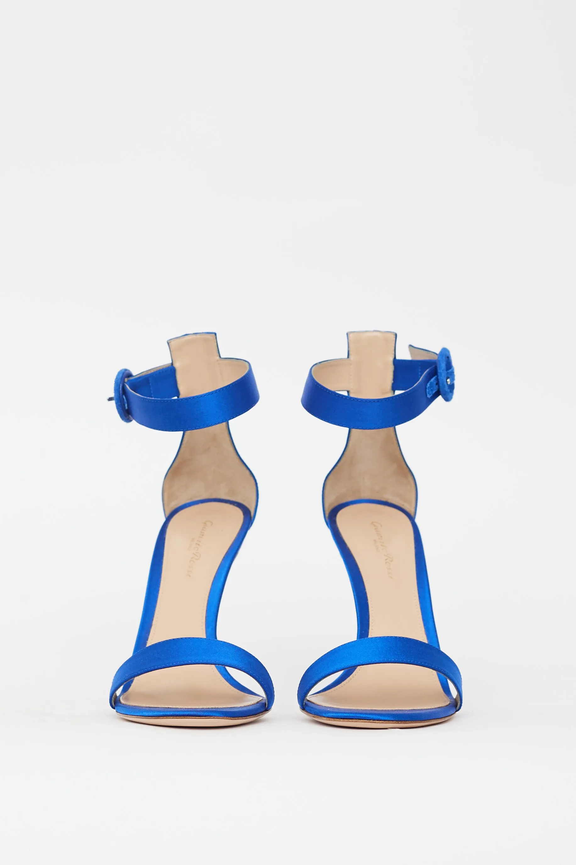 Blue Satin Portofino 105 Heel