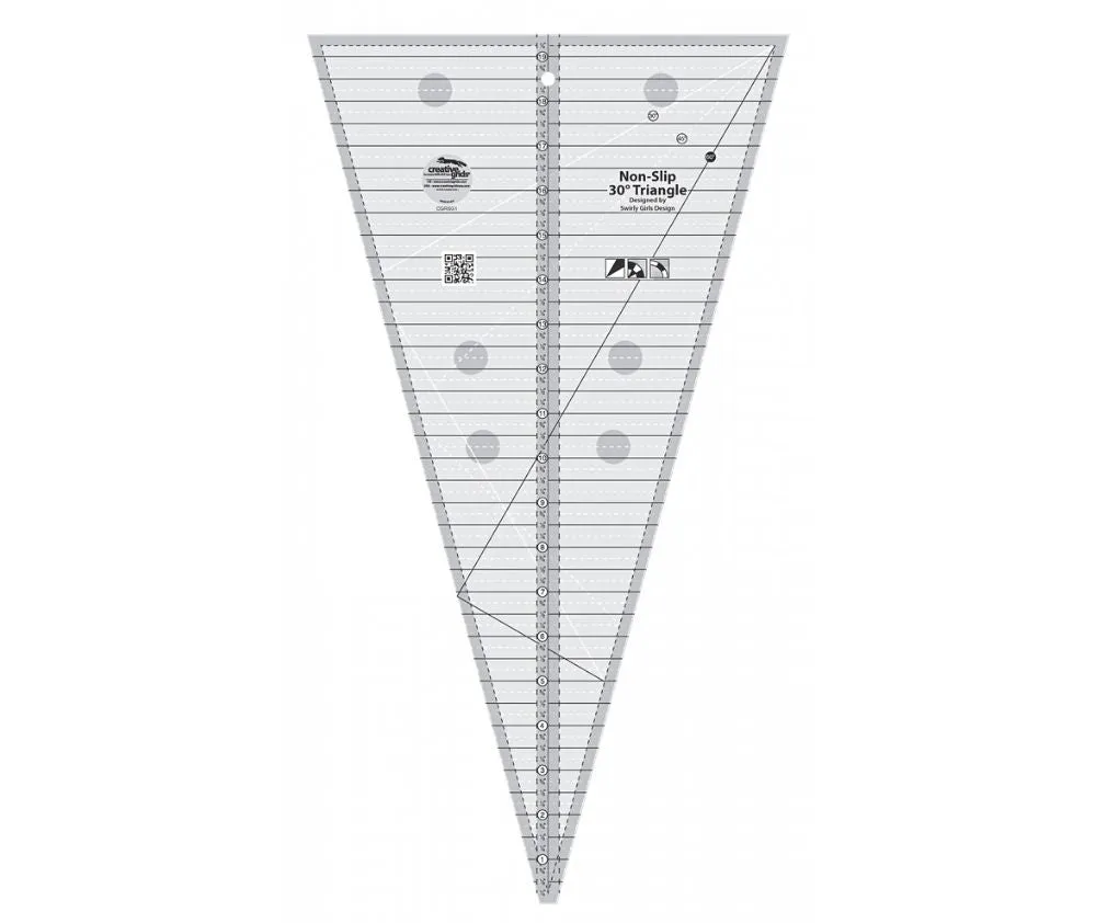 Creative Grids 30 Degree Triangle Quilt Ruler