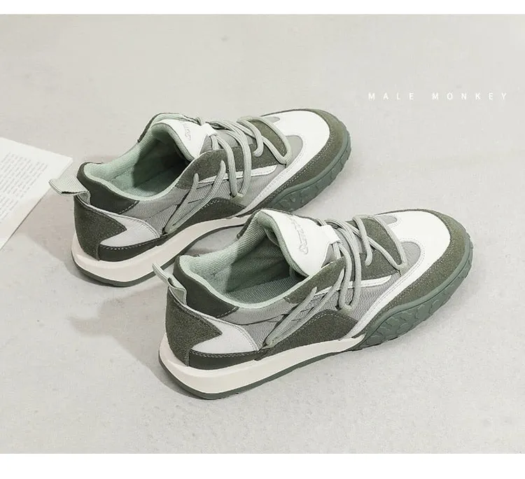 Designer Casual Shoes Women Trend Sneakers Fashion Spring Outdoor Walking Sport Shoes Lace Up Comfort Breathable Flats New