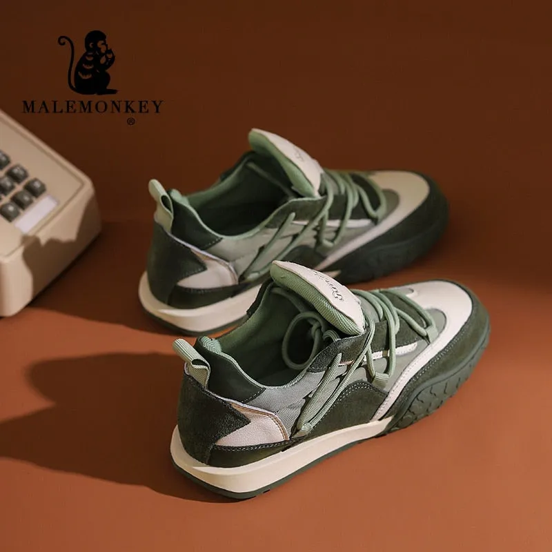 Designer Casual Shoes Women Trend Sneakers Fashion Spring Outdoor Walking Sport Shoes Lace Up Comfort Breathable Flats New