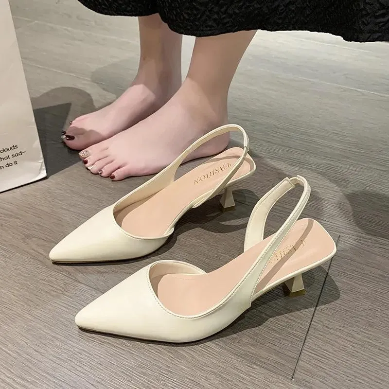 Empty Thin Heel Women Sandals - 28522