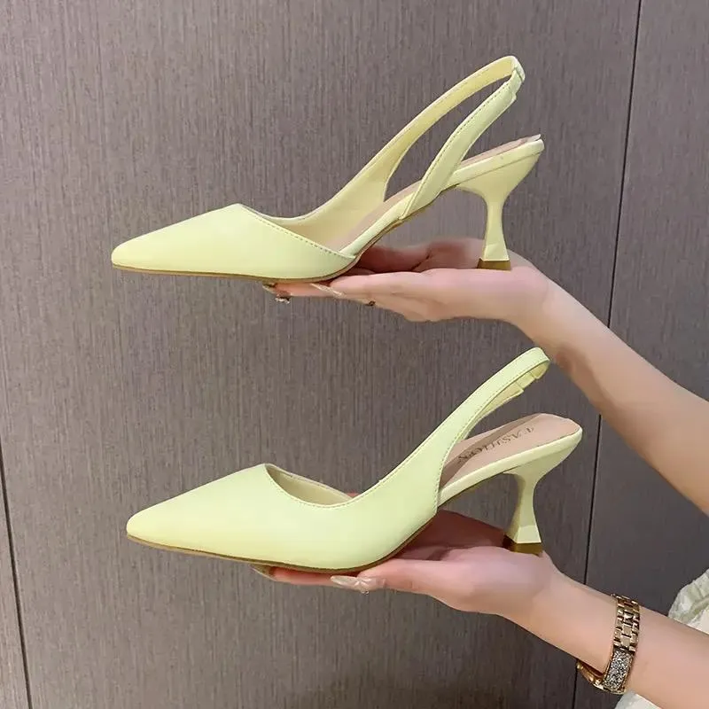 Empty Thin Heel Women Sandals - 28522