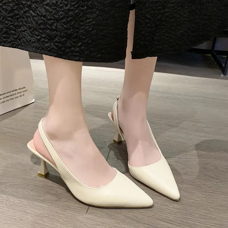 Empty Thin Heel Women Sandals - 28522