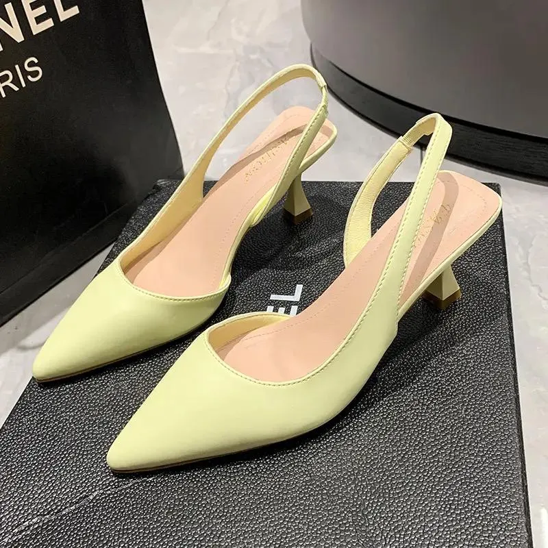 Empty Thin Heel Women Sandals - 28522