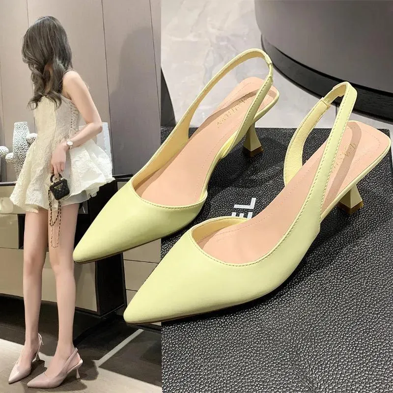 Empty Thin Heel Women Sandals - 28522