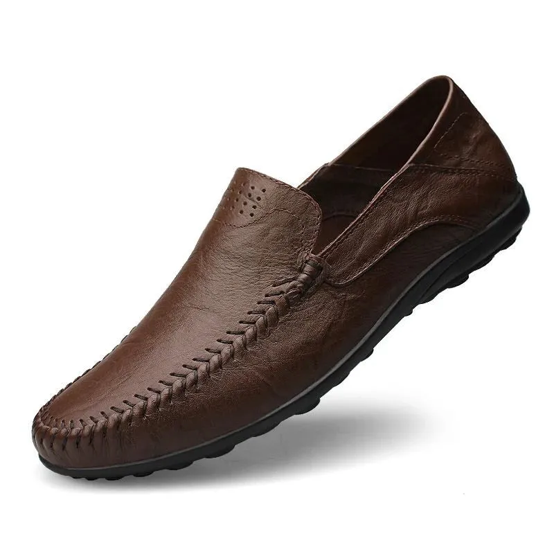 Francesco Tacconi slippers. 100% genuine leather summer loafers/shoes