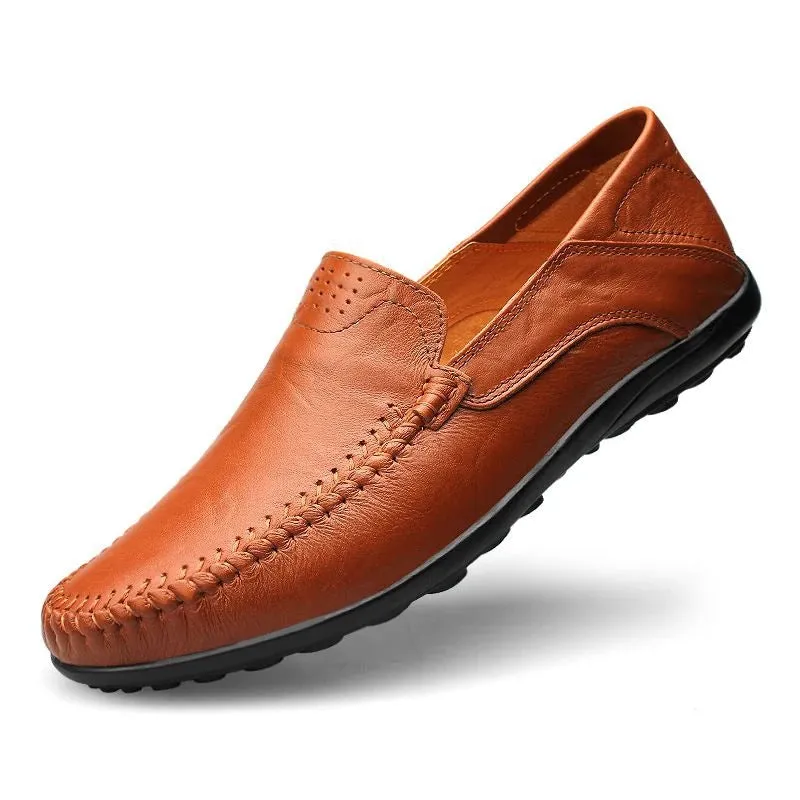 Francesco Tacconi slippers. 100% genuine leather summer loafers/shoes
