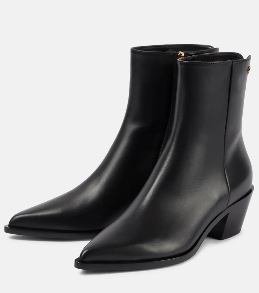 Gianvito Rossi Kinney leather ankle boots