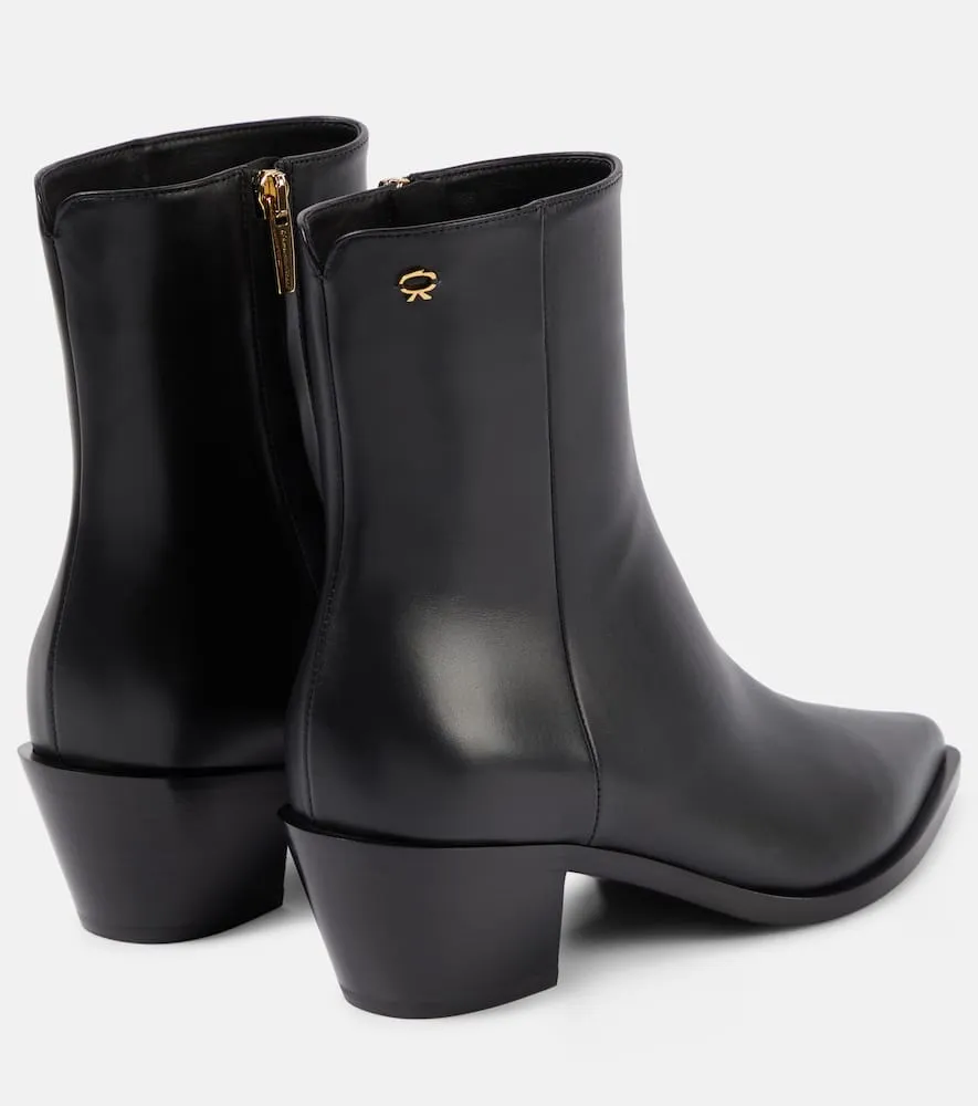 Gianvito Rossi Kinney leather ankle boots