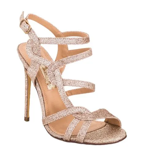 GIDGET HIGH HEEL PUMP WITH SPARKLY CRYSTAL EMBELLISHMENT