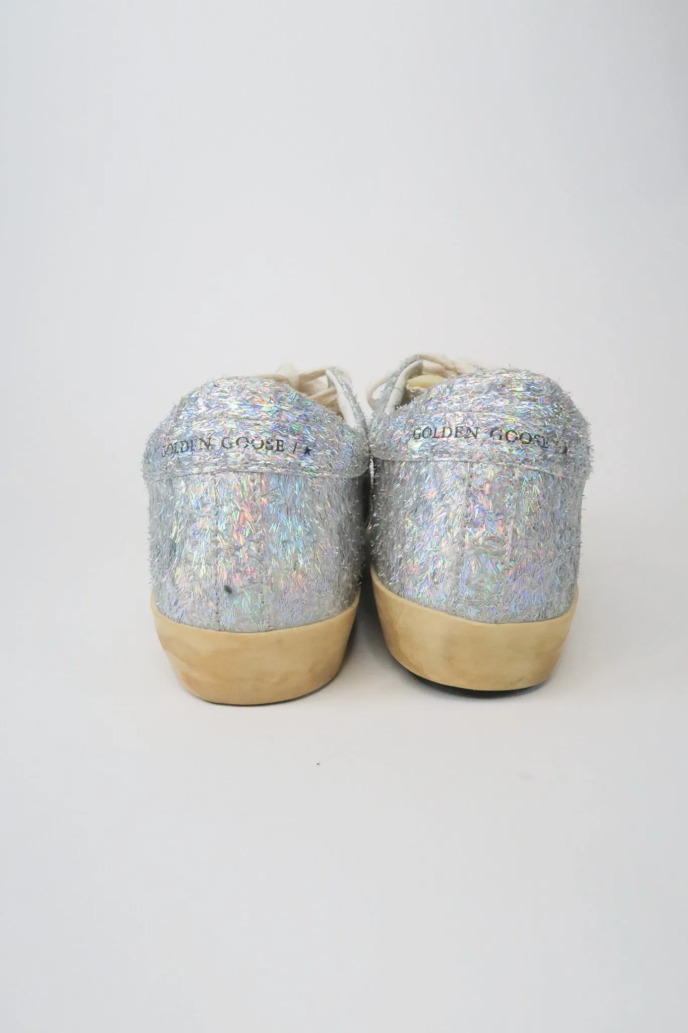 Golden Goose Glitter Accents Sneakers sz 38