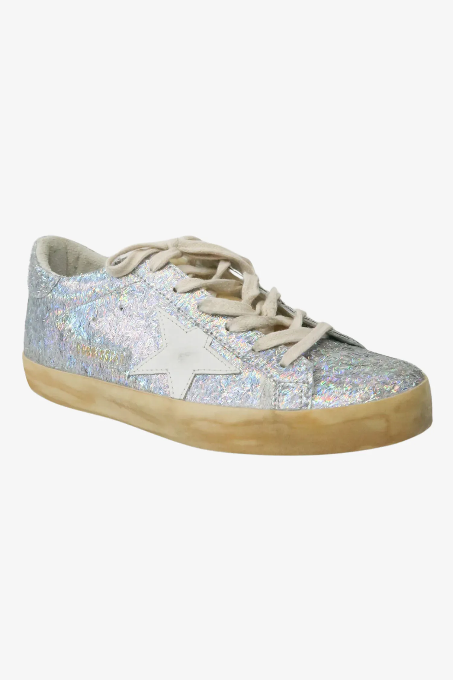 Golden Goose Glitter Accents Sneakers sz 38