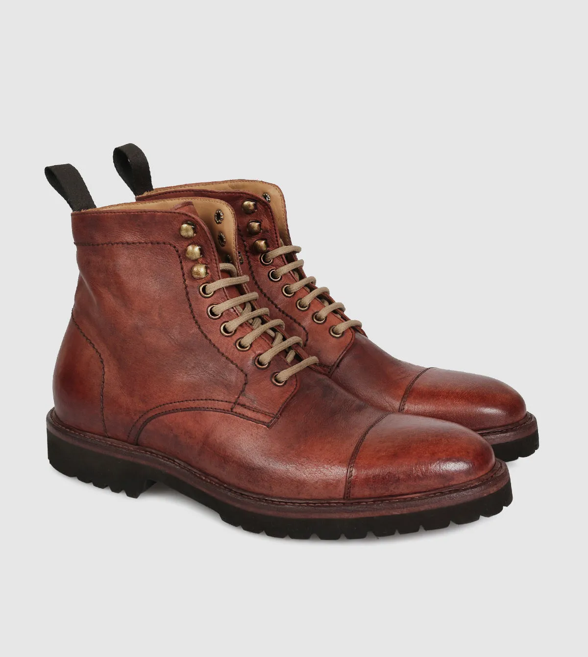 Granger Lace-up Boots by Brando