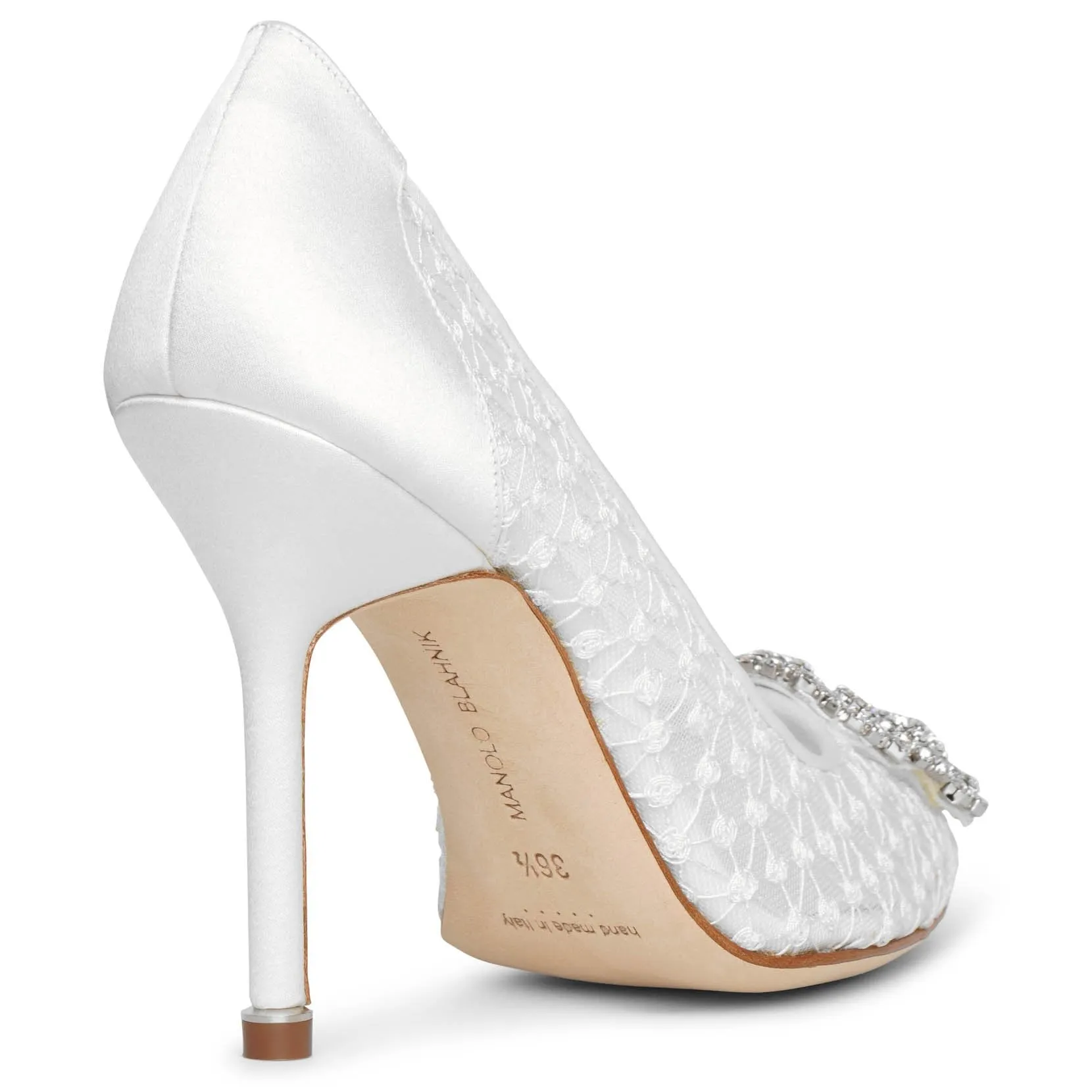 Hangisi 105 white lace pumps