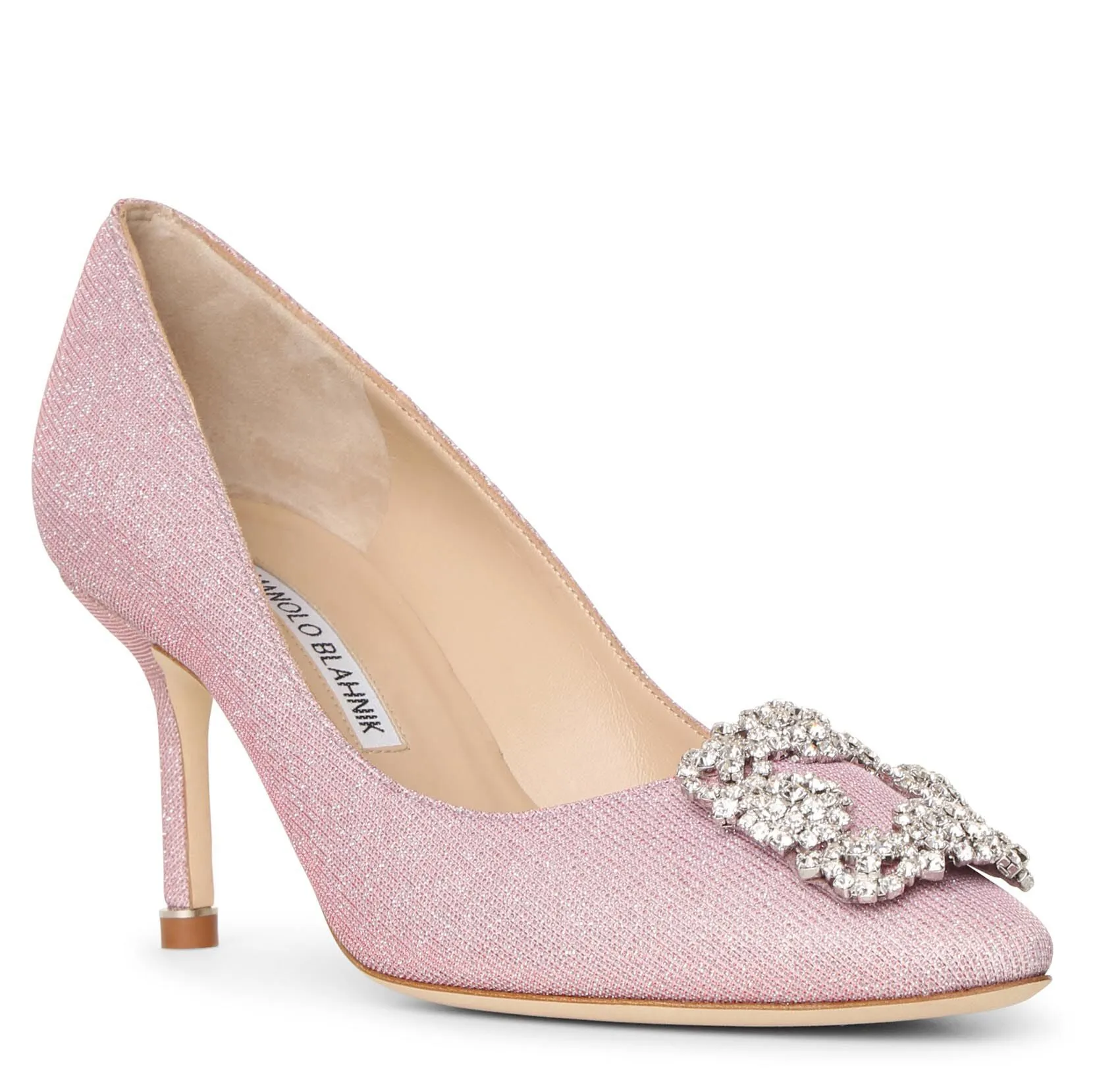 Hangisi 70 light pink glitter pumps