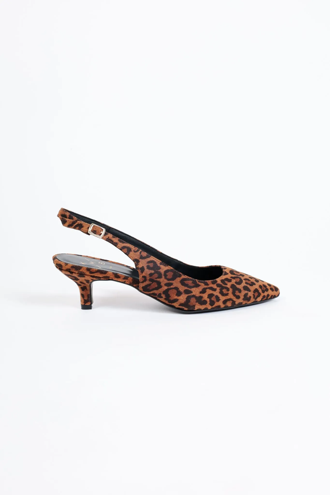 KITTEN LEOPARD - Pointed toe slingback pumps