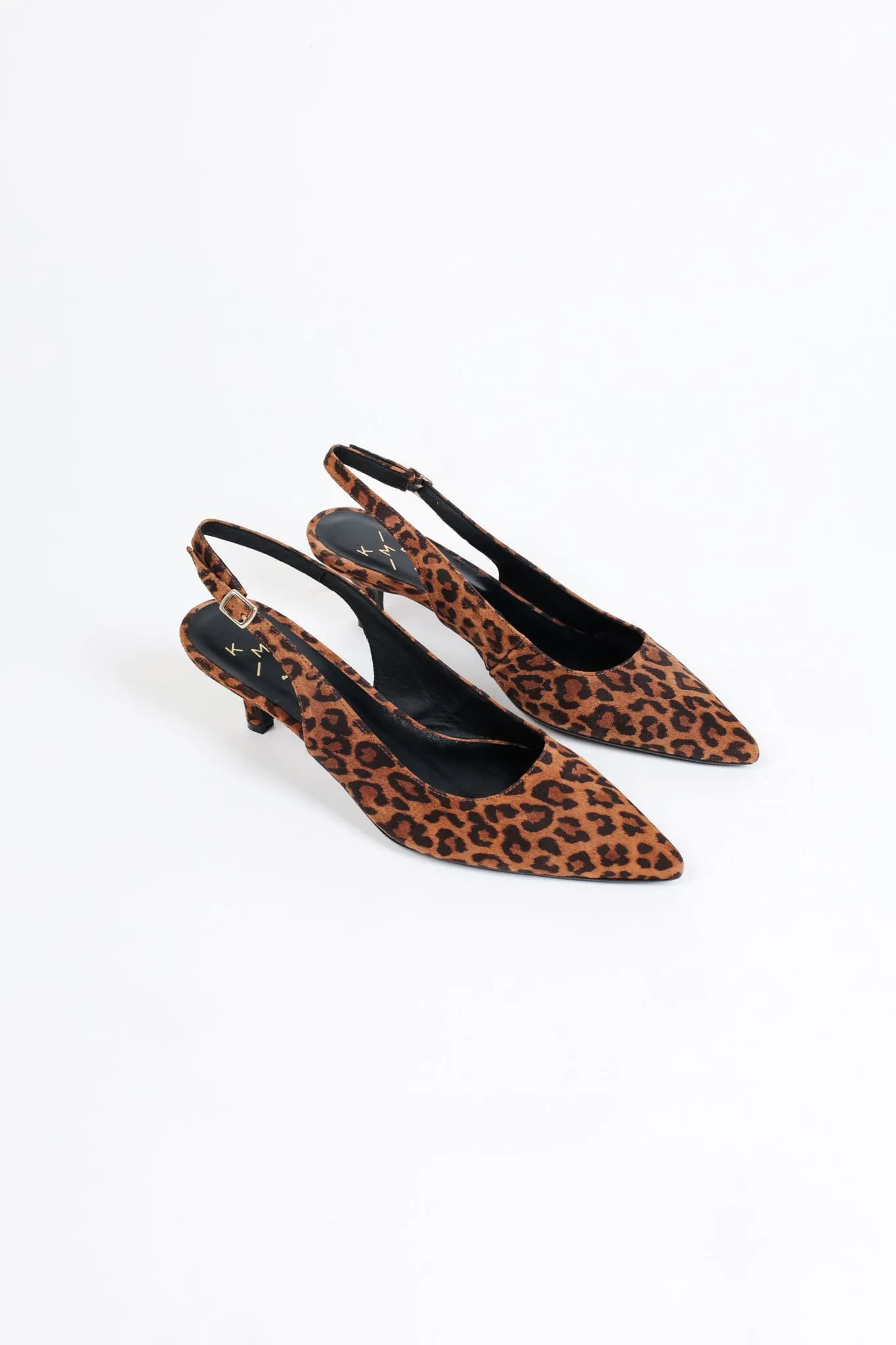 KITTEN LEOPARD - Pointed toe slingback pumps