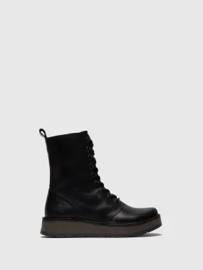 Lace-up Ankle Boots RAMI043FLY RUG BLACK