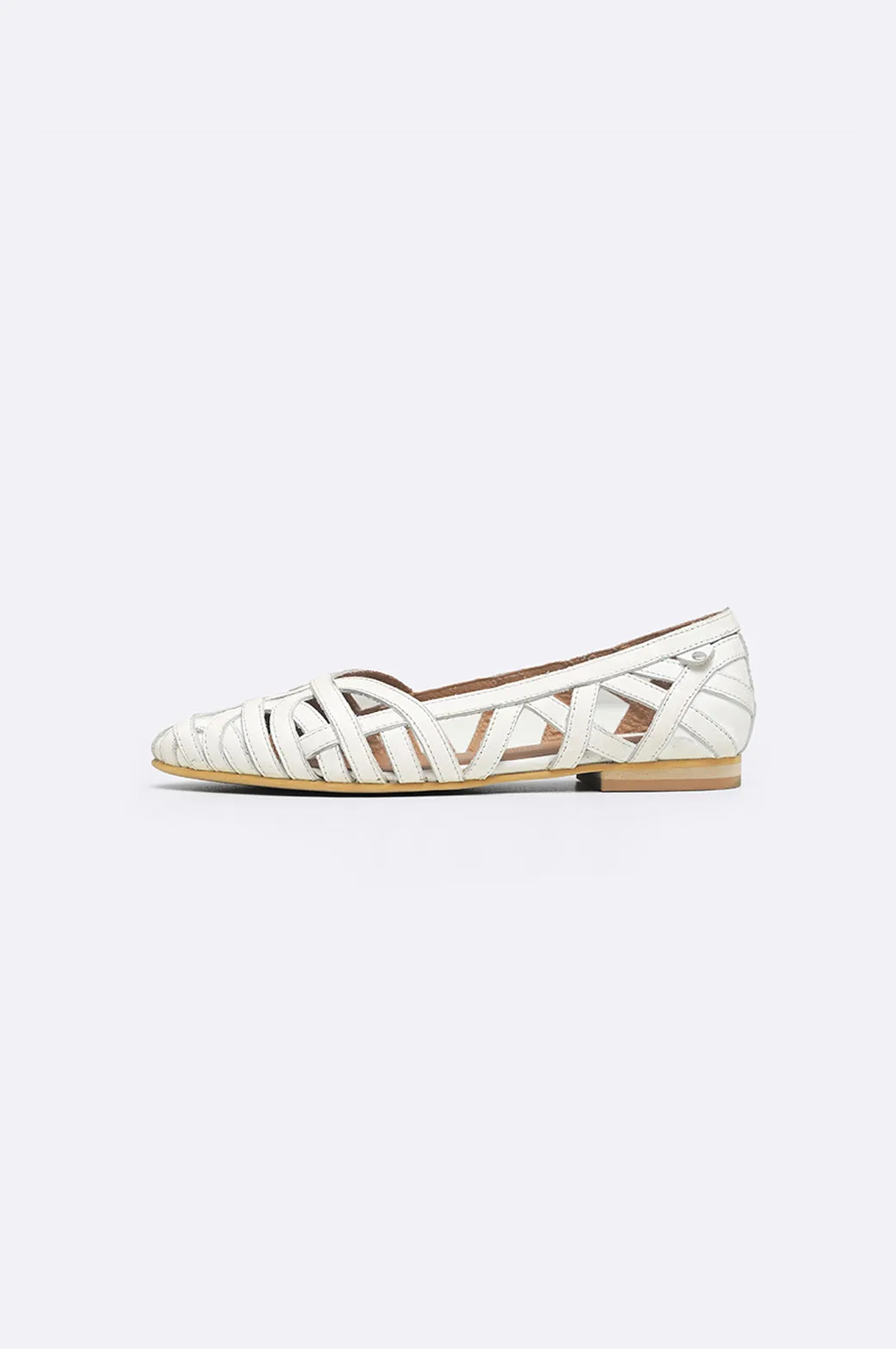 LEATHER WOVEN PUMPS
