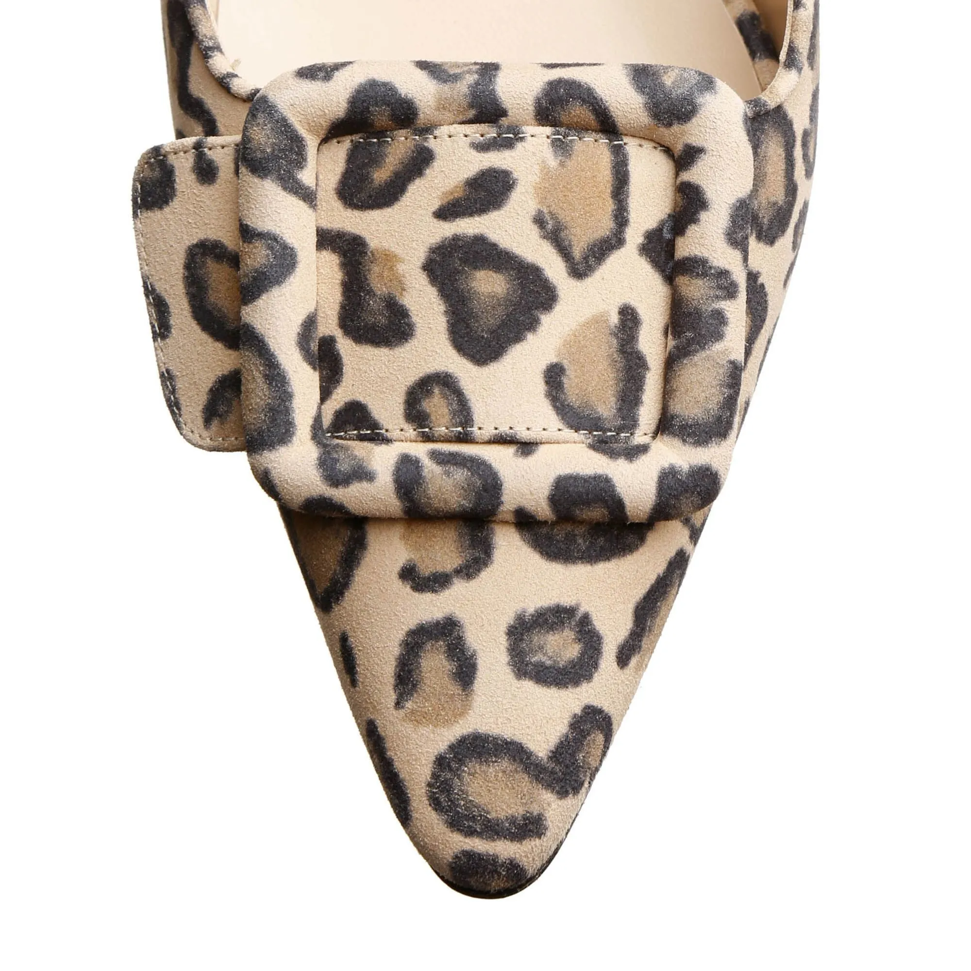 Maysale leopard suede mules
