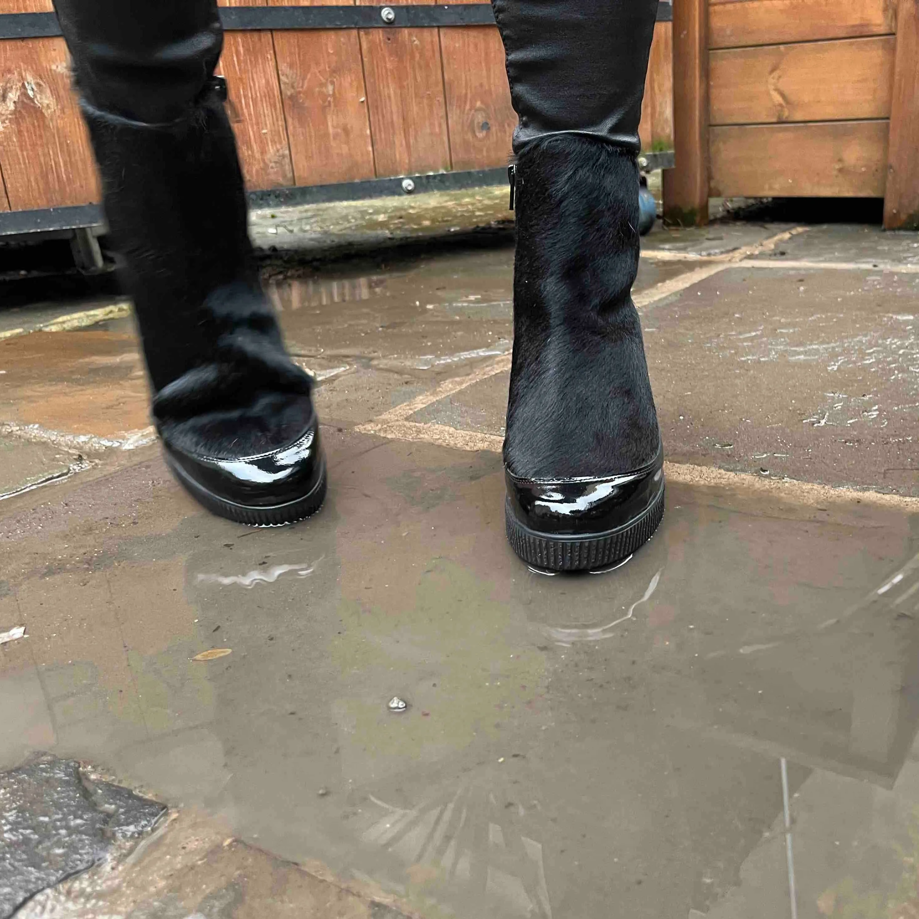 Mocca - Black ankle boots- Last pairs 37 and 38