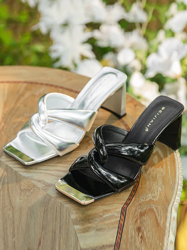 Open Toe Split-Joint Slippers Pumps Sandals