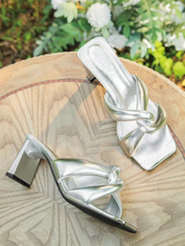 Open Toe Split-Joint Slippers Pumps Sandals