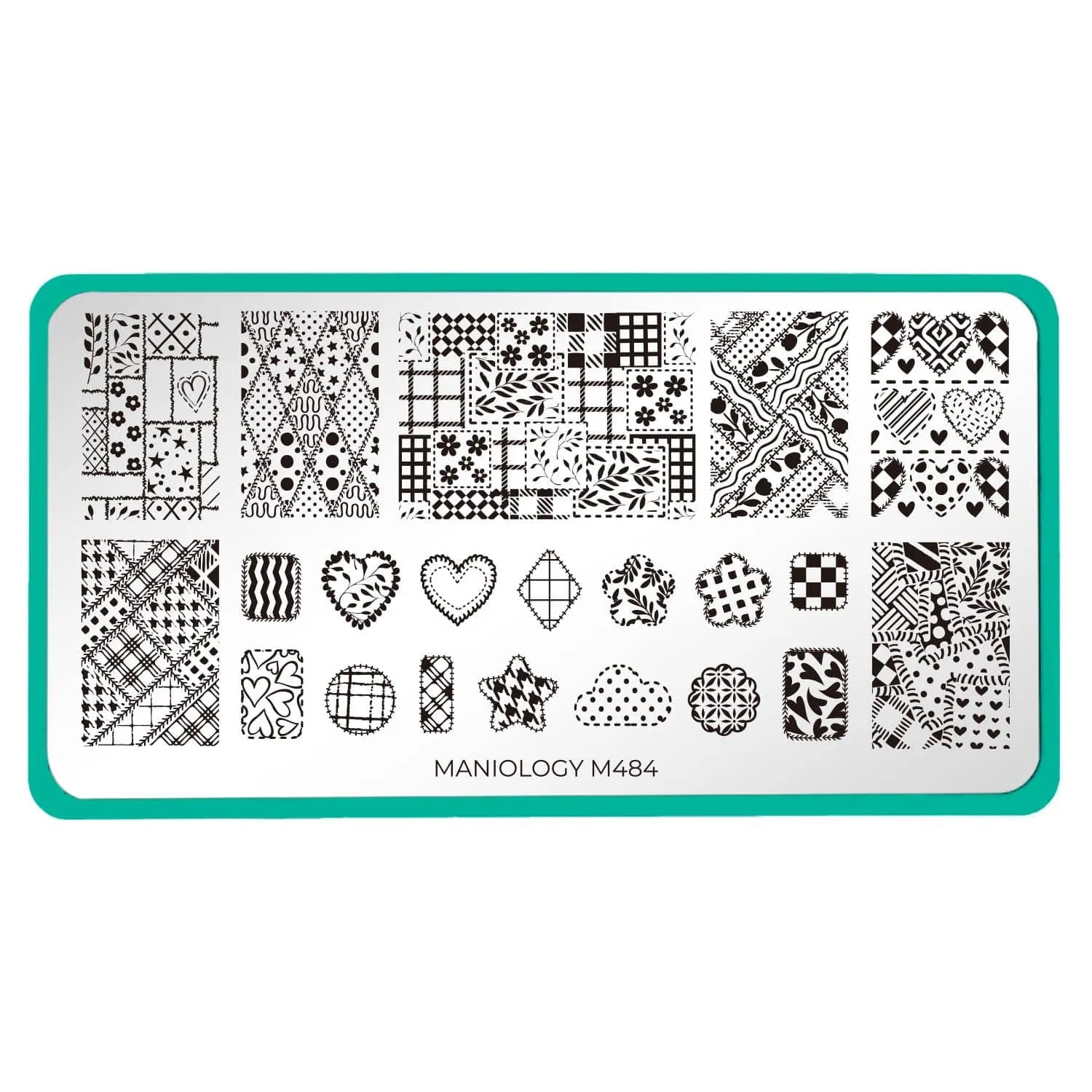 Patchwork (M484) - Nail Stamping Plate
