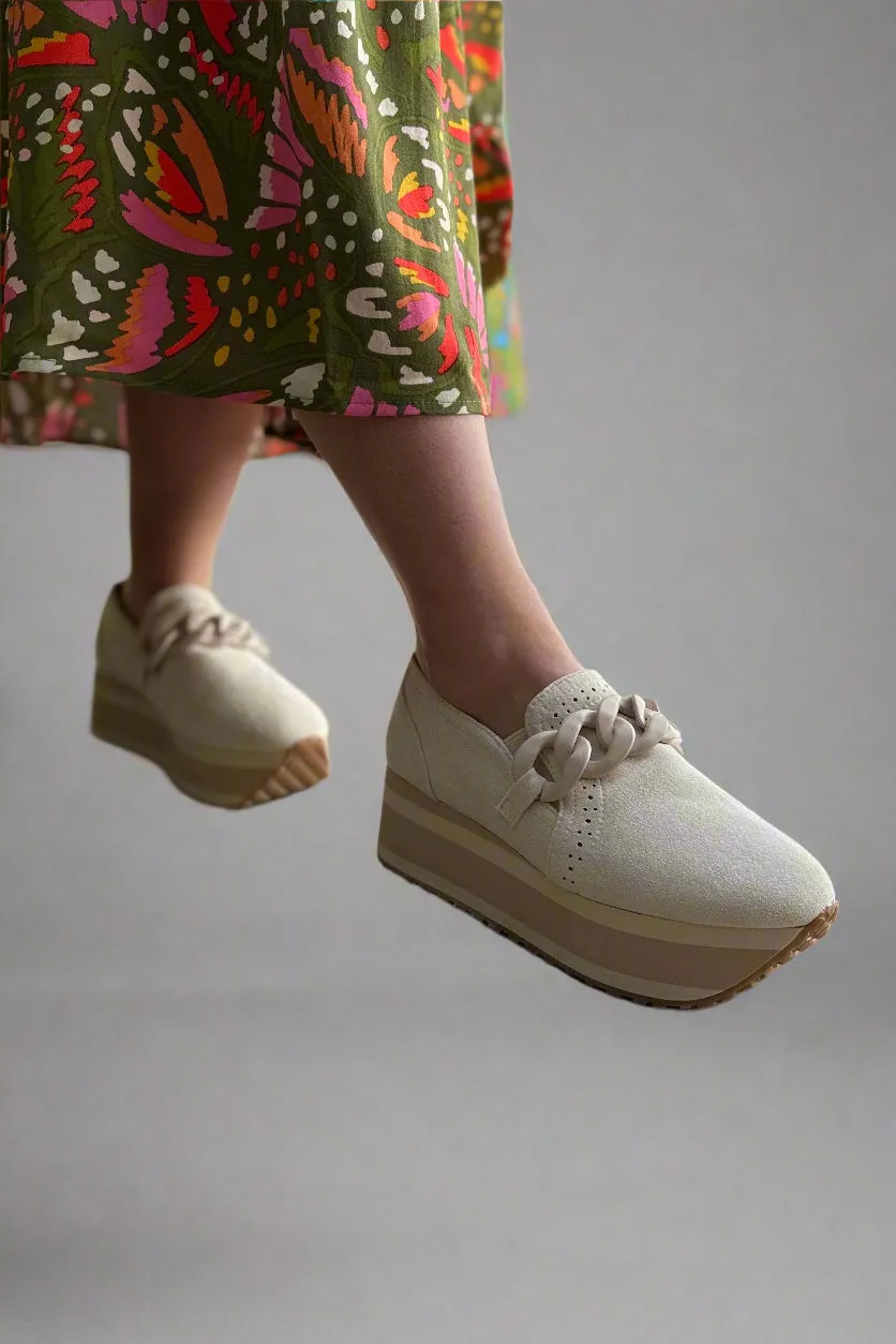 Platform Loafers - Ivory