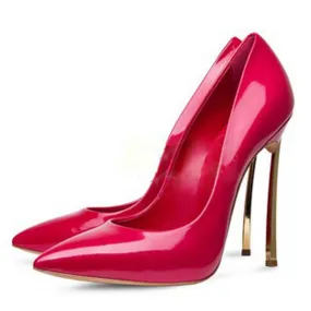 Point Toe Ankle Leather Sexy Close Toe Pumps