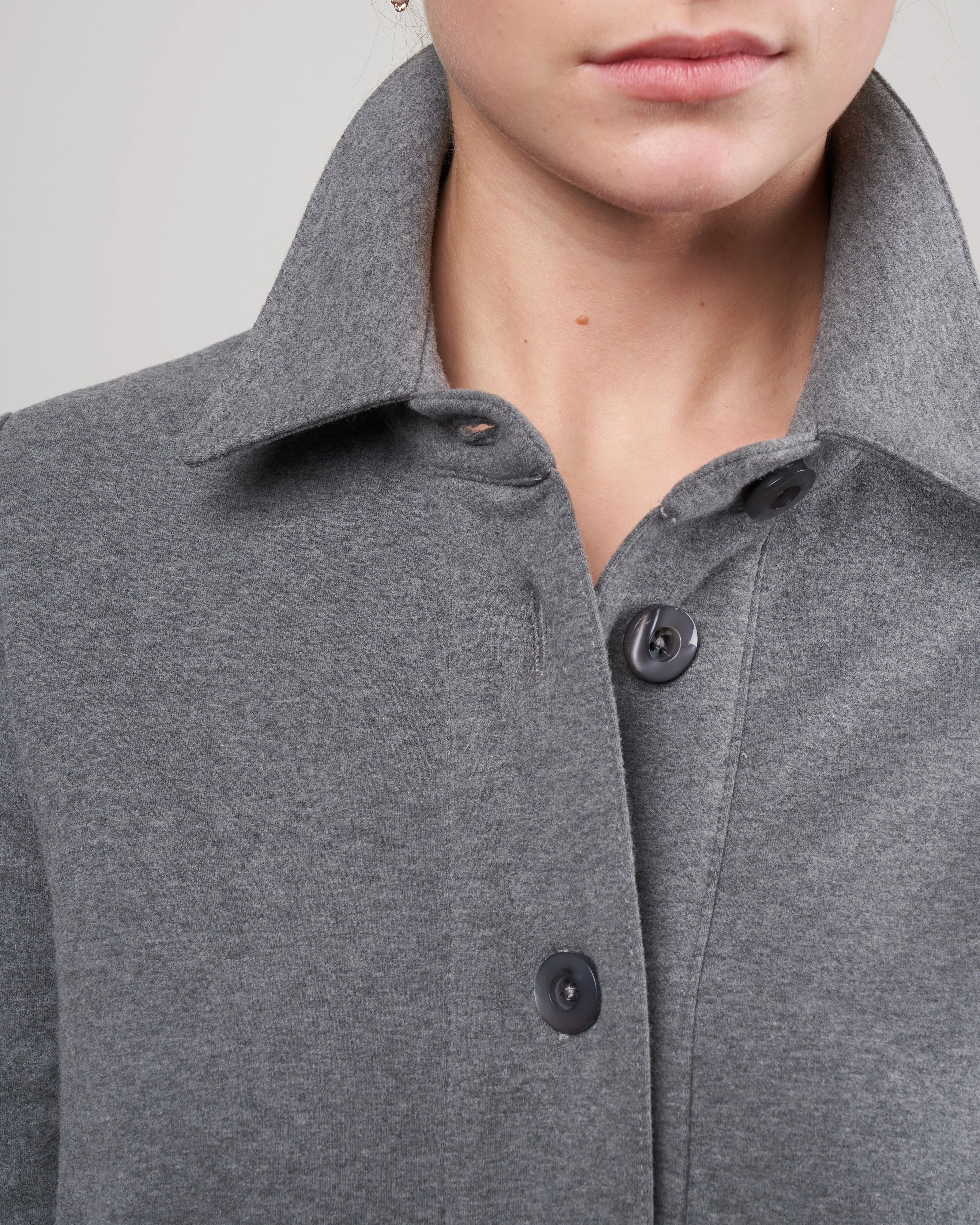 polo dress - grigio melange