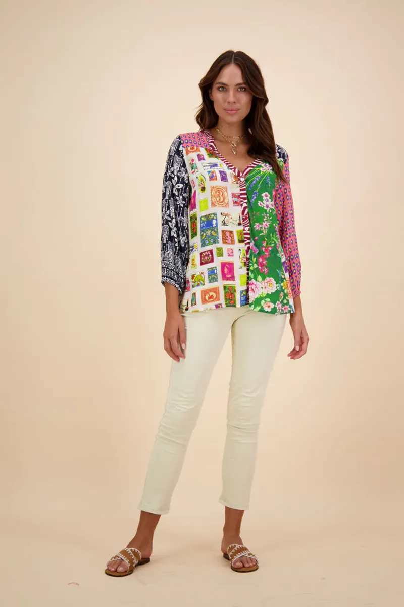 Rubyyaya - Destination Patch Shirt Multi