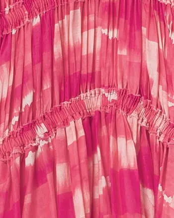 Seraphine Dress | Pink Patchwork Print