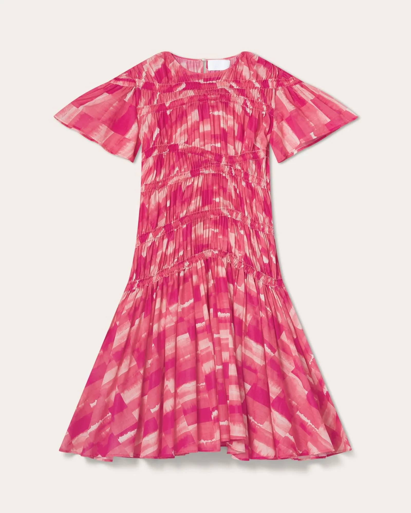Seraphine Dress | Pink Patchwork Print