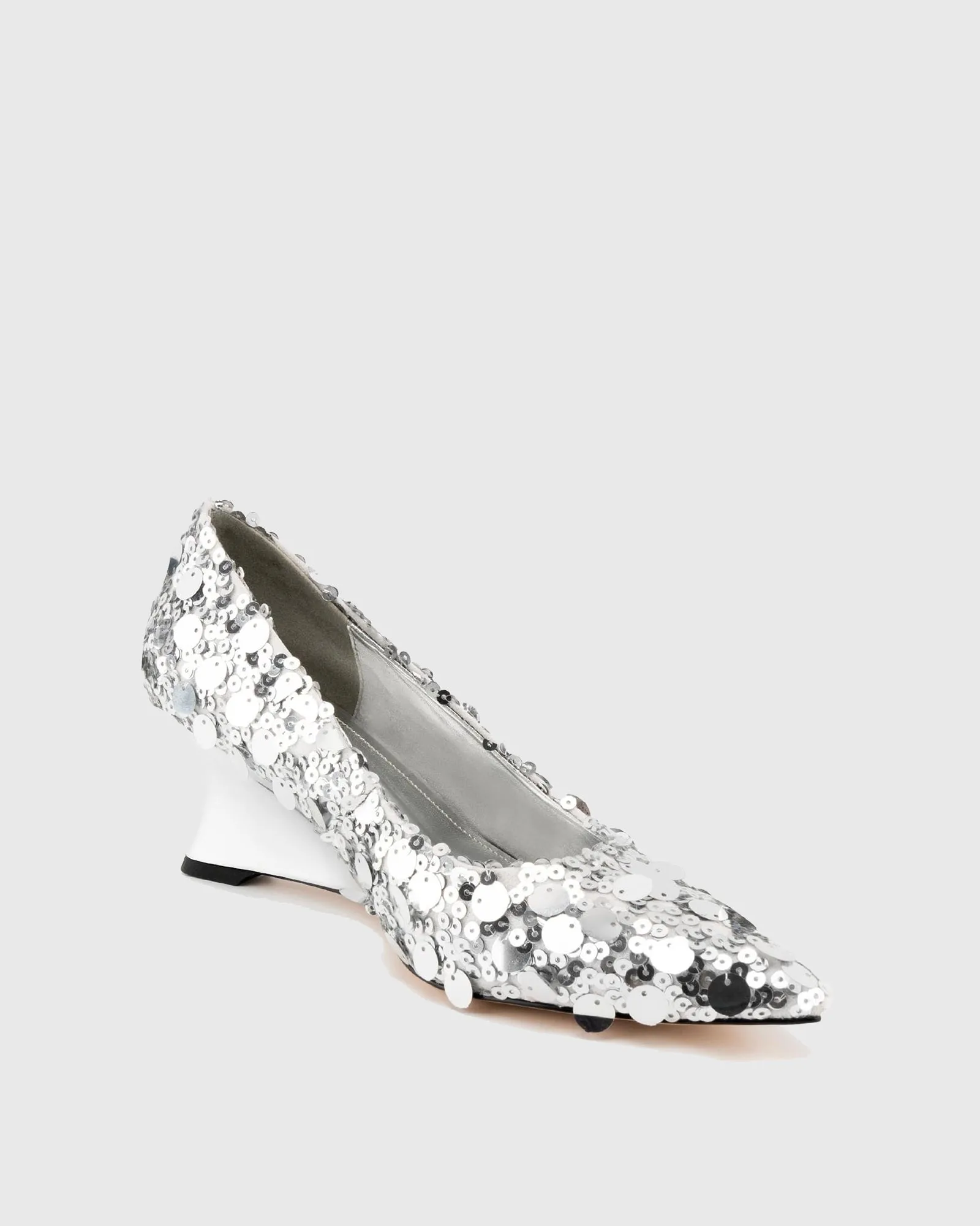 Shay Sequin Wedge Pumps