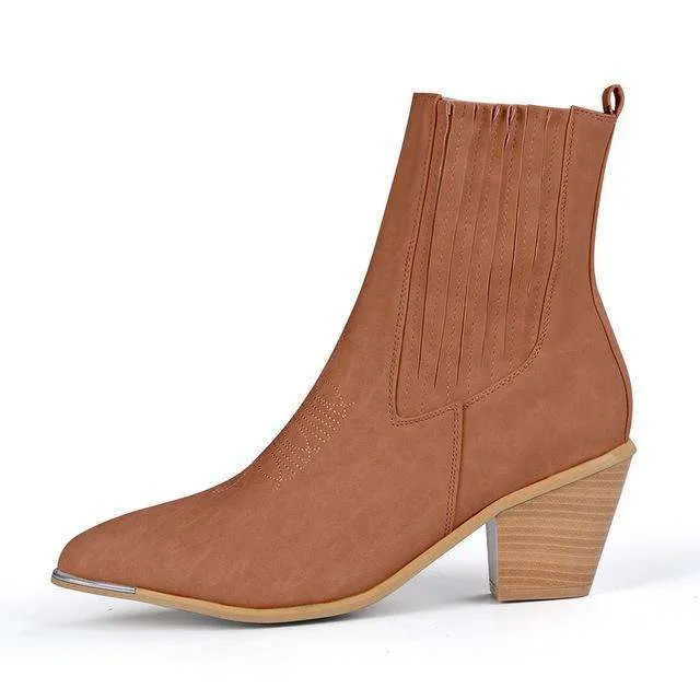 Slim Stretch Pointed Toe Sock Boots