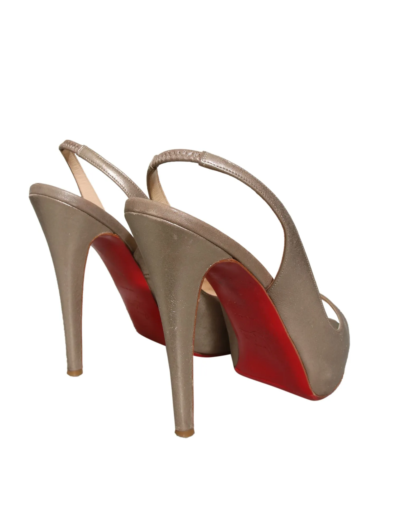 Slingback Open Toe Pumps