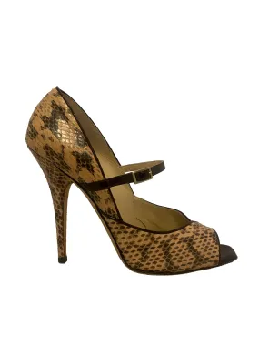 Snakeskin and Patent Heels