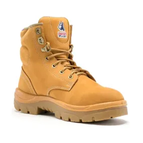 Steel Blue Wheat Argyle Ladies Lace up Steel Toe Cap Safety Boot (512702) (Pre-Order)