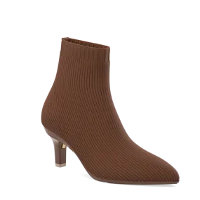 The Bootie Walnut Knit   Stiletto Heel Kit 3 Walnut
