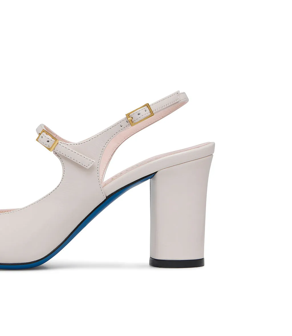 Tofu glossy leather pumps