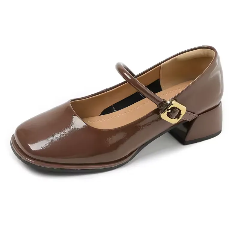 USS Shoes Kamila Women's Round Toe Patent Leather Pumps