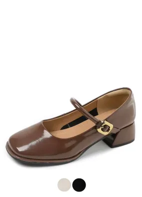 USS Shoes Kamila Women's Round Toe Patent Leather Pumps