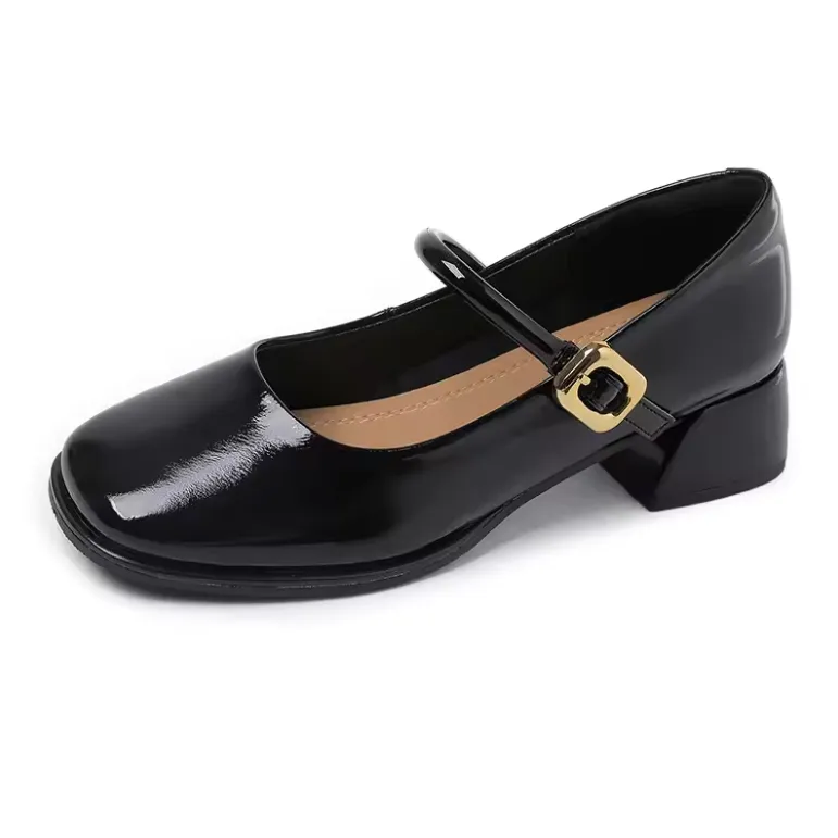 USS Shoes Kamila Women's Round Toe Patent Leather Pumps