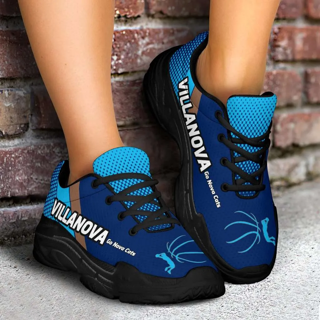 Villanova Go Nova Cats Basketball Fan Chunky Walking Shoes