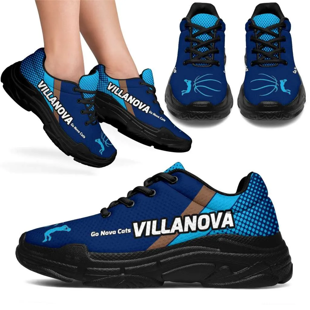 Villanova Go Nova Cats Basketball Fan Chunky Walking Shoes